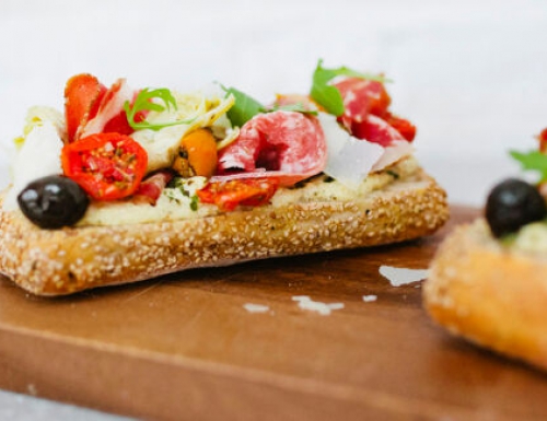 Baguette antipasti